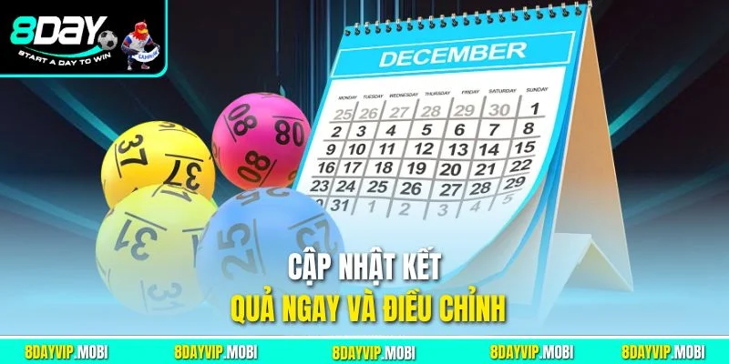 Cập nhật kết quả ngay và điều chỉnh